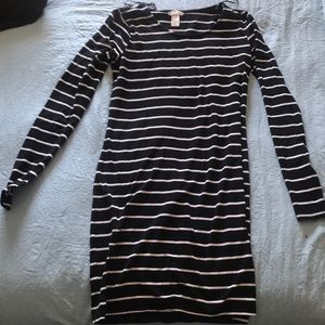 H&M basic stripped form fitting dress